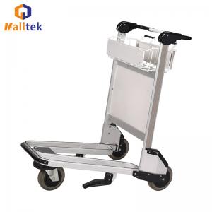 China 3 Wheels Airport Luggage Trolley PVC Handle Aluminum Alloy on sale