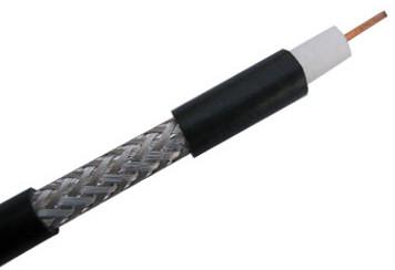 Quad Shield RG7 Coaxial Cable For Indoor CATV System , 0.12 X 96 Braiding 75 Ohm