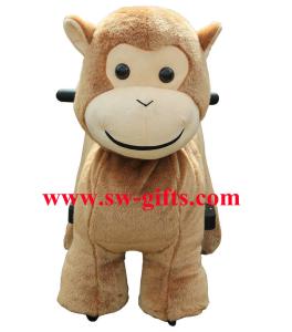 Wholesale Popular ride on furry motorized plush riding lovely kiddie ride toys from china suppliers