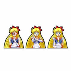 Cartoon Stickers Waterproof Stickers Anime 3D Lenticular Anime Motion Sticker