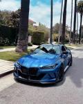 4 Coupe Bmw M3 Body Kit Blue Replace Front GEEX Style Front Bumper Fenders