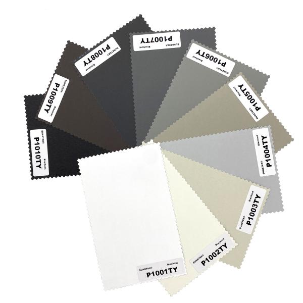 100% Polyester Blackout Plain Color 3m Width Roller Blind Fabric For Home Decor