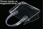 Thick Clear PVC Handbag With Tube Handles,Cosmetic/ Makeup/ Toiletry Clear PVC