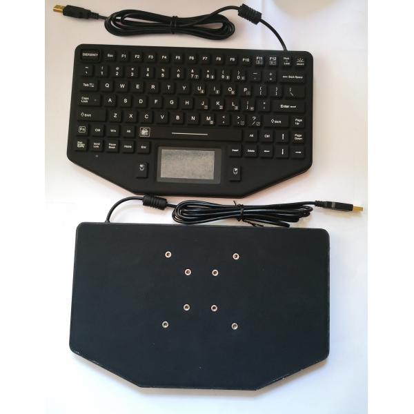 Mobile Vehicle Keyboard with Rugged Touchpad & Lockable 89 Keys