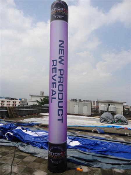 6m Purple High Shining Inflatable Advertising Products / Large Advertising