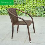 Garden Furniture PE Rattan Chair and Foldable Wicker Table Set for Outdoor