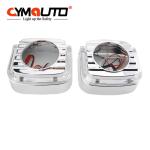 HID Square Projector Shroud 3 Inch Angel Eye Halo Rings Shroud