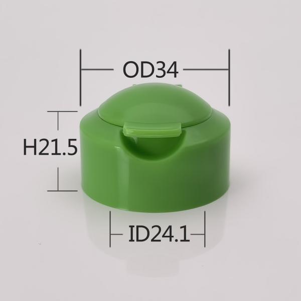 24MM Plastic Snap Top Cap 24/410 Green Double Wall Screw Cover