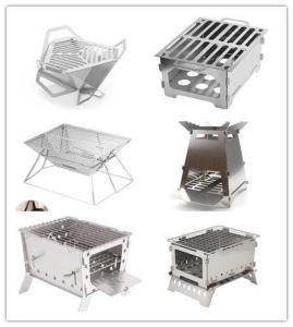 Wholesale Not Coated Folding Stainless Steel Camping Grill Portable Campfire Barbecue Stove BBQ from china suppliers