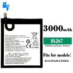 OEM 500PCS Double IC Protection 3000mAh Lithium Battery for Lenovo K6 BL267
