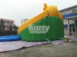 Mobile Large Commercial Inflatable Water Park With Elephant Slide Design Build