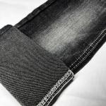 Stretch Gray Cotton Twill Denim Fabric For Skinny Jeans 12.5 Oz