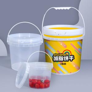 Wholesale ISO9001SGS Certified 1L Clear Plastic Bucket for Yogurt Packaging Heat Transfer Printed from china suppliers