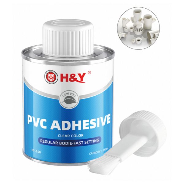 Fast Setting Plastic Pipe Glue Solvent Cement Solvent PVC Adhesive Clear Grey