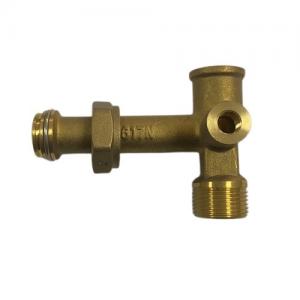 Wholesale Steel CNC Machining Parts Cross Brass Valve For Solar Circulation Pump from china suppliers