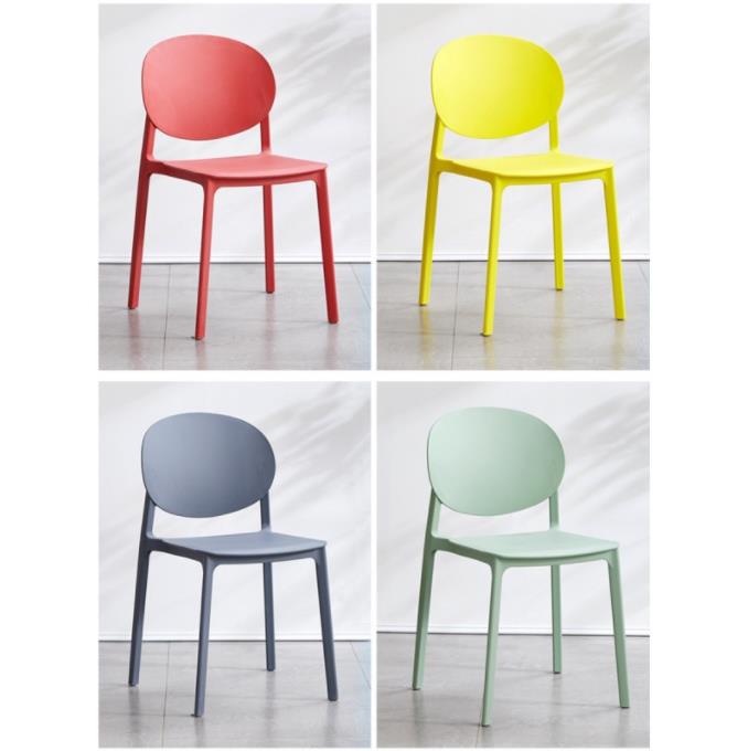 Modern Restaurant Stackable Dining Chairs in Nordic Style with Minimalist Design