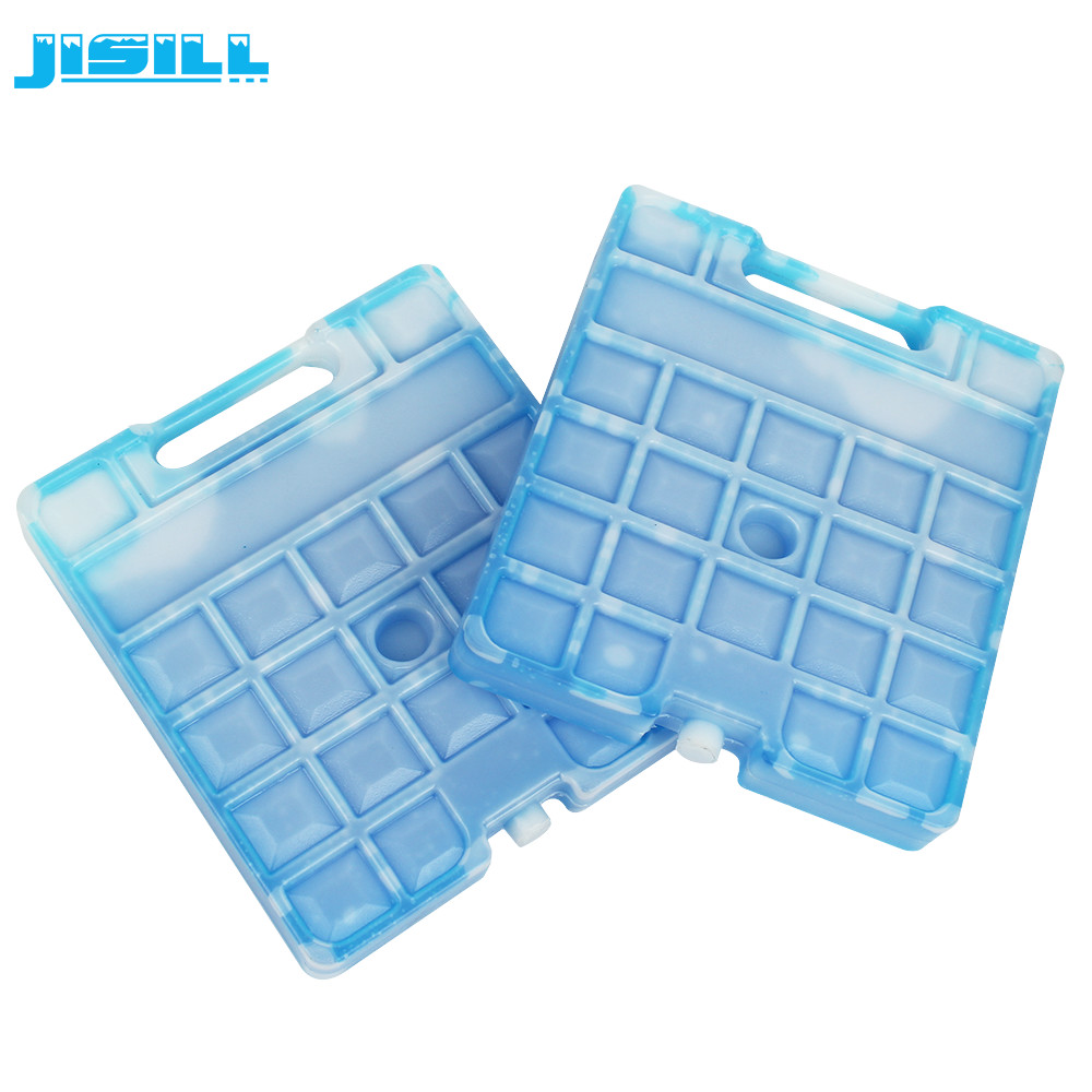Food Grade HDPE Large Cooler Ice Packs Reusable Blue With Handle