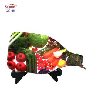 Glass Cutting Board With Handle for Customized Color and Smooth Surface Chopping