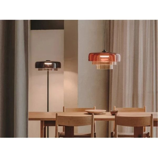 Simple Vintage Glass Lampshade Pendant Lamps Minimalist Dining Room Cafe Bar LED Chandelier （WH-AP-674）