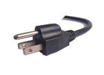 American 3pin black power cord 0.5m-10m copper power cable free sample