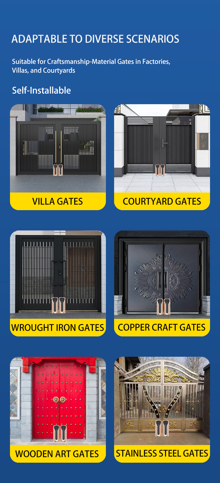 Ground Mounted Roller Door Operator Waterproof For Villa / Courtyard Gates Access Control Products