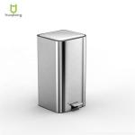 Square 11.5L Stainless Steel Soft Close Pedal Trash Bin for Living Room Office