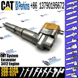 Wholesale CAT Diesel 3412 Engine Excavator Parts Fuel Injector 1747528 174-7528 20R-4148 For Caterpillar from china suppliers