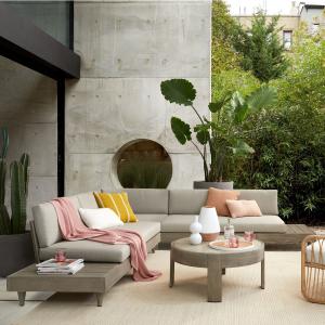 Wholesale Stylish Modern Outdoor Sectional Sofa Furniture Easy Maintenance Water Resisting from china suppliers