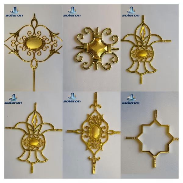 High-Quality Georgian Flowers Decorative Inserts for Double and Triple Glazing with Corrosion-Resistant Surface and Elegant Appearance