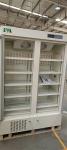 656L Ergonomic Double Glass Door Biomedical Pharmacy Vaccine Refrigerator Fridge