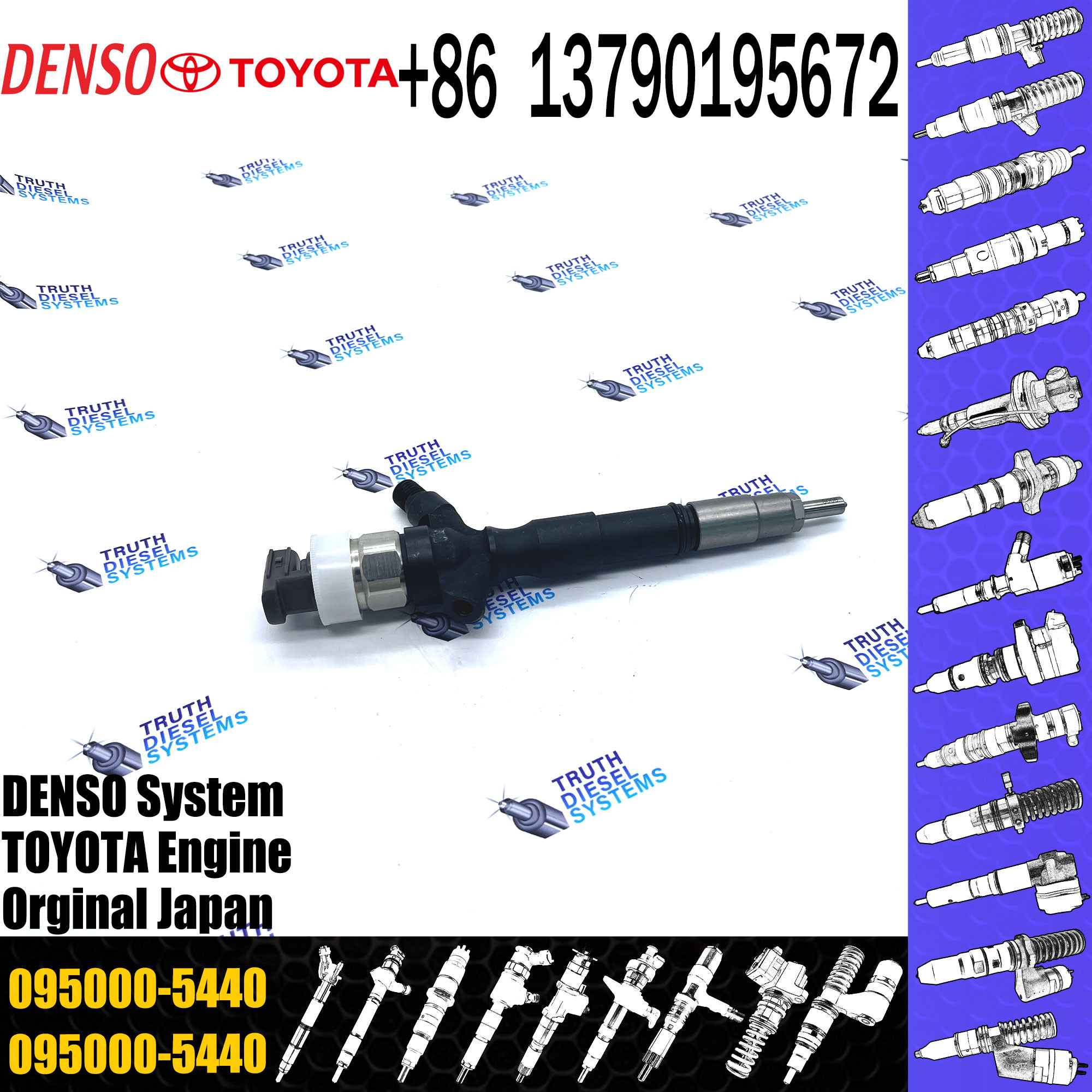 New Common Rail Injector 23670-39126 23670-39316 23670-39216 095000-5440 for 1KD 2KD Diesel Nozzle Assembly High Quality