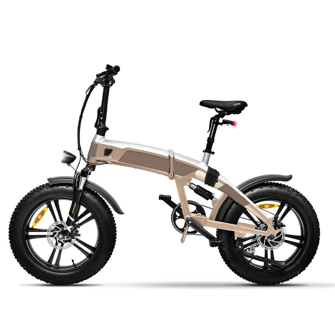 20in Electric Fat Folding Bike with 10.4 AH Battery Capacity and Aluminum Alloy Frame