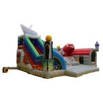 Outdoor 8*6*4.9m Inflatable Play Park Bounce Trampoline Missile