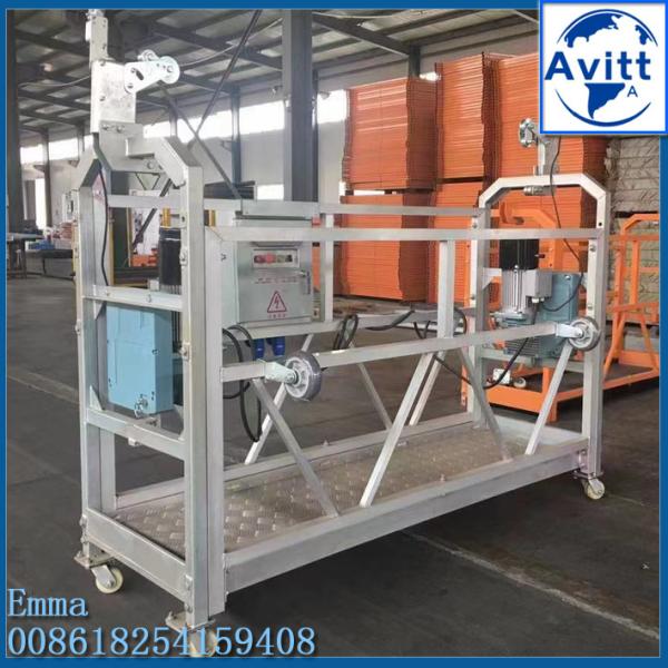 630kg Load Gondola Swing Stage Aluminum Alloy Zlp630 Suspended Flatform 220V