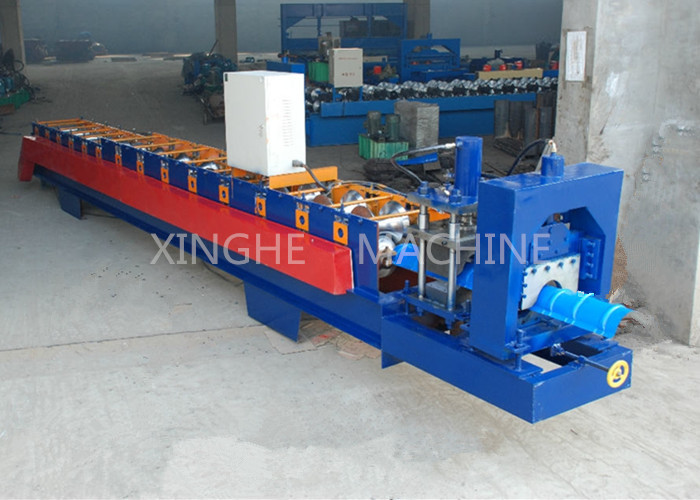 Aluminum Ridge Cap Roll Forming Machine , Glazed Tile Roll Forming Machine