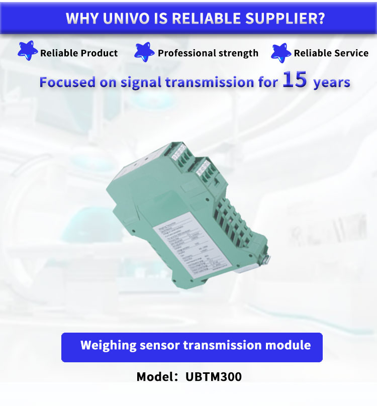 Industrial Grade UNIVO UBTM300Y Signal Amplifier and Conditioner for Weighing Sensors