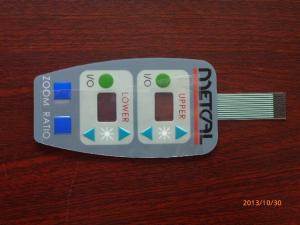 Wholesale Embossed PET Flat Membrane Switch Panel Sticker , Thin Film Membrane Switch from china suppliers