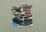 Die Stamped Souvenir Car Badge , Printing Fridge Badge With Magnet