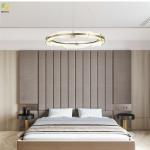 AC265V LED Glass Pendant Light Metals Art Baking Paint Brass