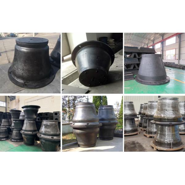 NBR 800 Cone Marine Dock Fender Black Color Wear Resistant
