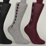 Organic Cotton Nylon Mens Argyle Dress Socks With Different Colors Custom Made