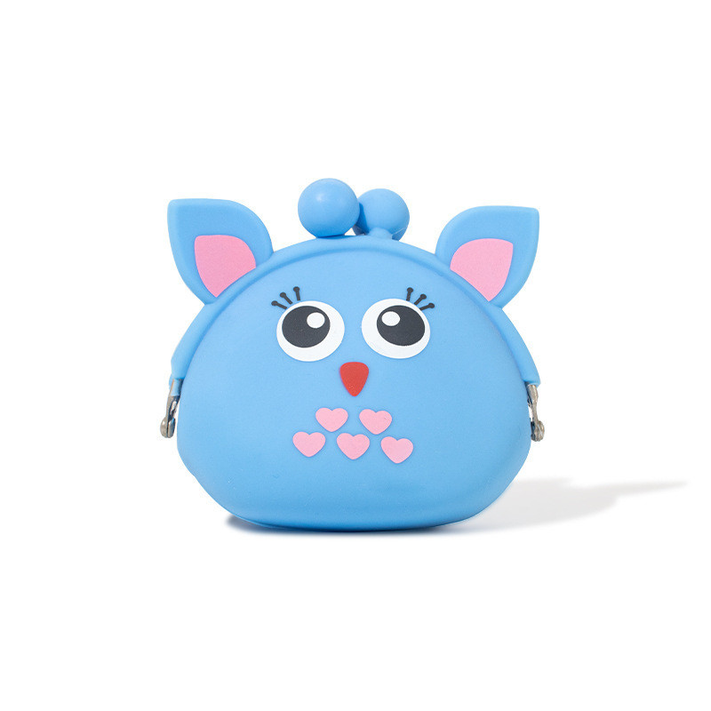 Animal Change Pouch Small Silicone Purse For Children Toddlers Coin Change Earphone Container Girls Boys Christmas Gift