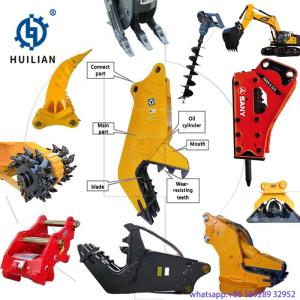 Wholesale Powerful Hydraulic Pulverizer Concrete Demolition Stone Crusher Demolition Machine Shear For 10 15 20 25 30T Excavator from china suppliers