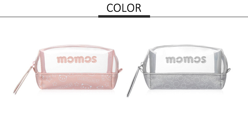 PU Leather Toiletry Travel Bags With Zipper Closure