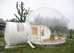 Outdoor Clear Top Resort Inflatable Lodge Bubble Hotel With Framed Small Dome N