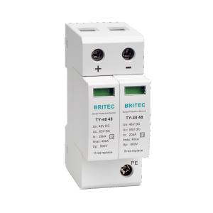 Wholesale TY-40 48 DC SPD Surge Protection Device Dc Surge Suppressor 40kA 48v pv surge arrester from china suppliers