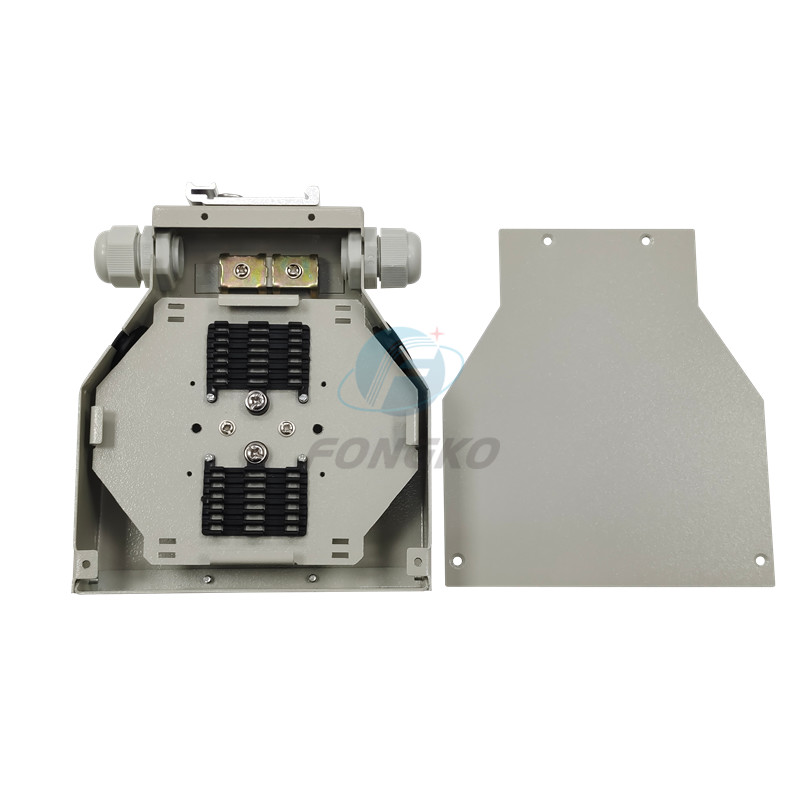 12 Core Ftth Terminal Box 6 Ports Lc Duplex Din Rail Fiber Optical