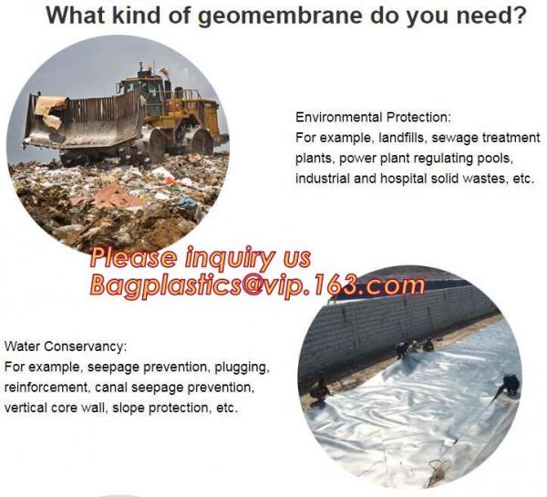 2.0mm geomembrane for landfill Hdpe geomembrane landfill geomembrane,hdpe geomembrane price/gse hdpe geomembrane BAGEASE