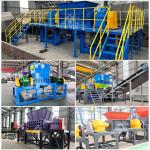 Dual Shaft Plastic Film Shredder Waste Recycling Two Shaft Shredder