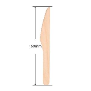 Wholesale Custom Logo Wooden Cutlery For Picnic Party Or Restaurant Take-Away Disposable Wood Knife from china suppliers